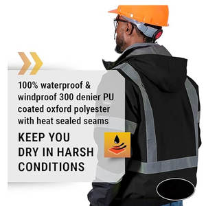 Chaqueta de Seguridad Reflectante para Hombre y Mujer, Ideal para Construcción y Servicios de Emergencia - Product Image 4