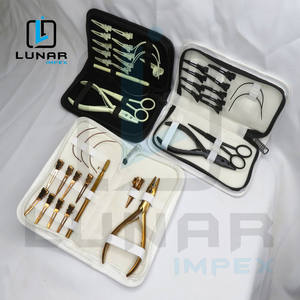 Kit de herramientas de extensión de cabello de fabricación de calidad para el etiquetado de marca de logotipo personalizado de Año Nuevo en Alicates de acero de tres colores - Product Image 2