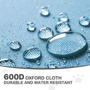 TH-PPS-502 Three Wheel <b>Lightweight</b> Pet Stroller with Quick <b>Folding</b> System Safety Strap and Ventilated Panels - Product Image 4