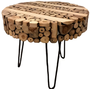 โต๊ะไม้3ขาโลหะสำหรับรับประทานอาหารห้องนอน - Product Image 2