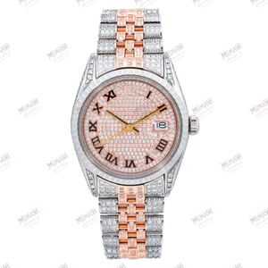 <b>Men</b> Moissanite Diamond <b>Watch</b> Stunning Iced Out Luxury Wristwatch with Radiant Shine, Durable Design & Fashion Jewelry Gift - Product Image 3