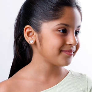 Silver Moo Kids Studs Joyería elegante para niños - Product Image 4