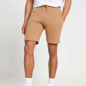 Pantalones cortos deportivos para hombre, novedad de verano, pantalones cortos informales de algodón para hombre, pantalones cortos de playa con Cintura elástica de Color sólido, pantalones cortos para correr para hombre - Product Image 2