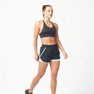 Pantalones cortos de Yoga de LICRA sin costuras de secado rápido para mujer al por mayor/Pantalones cortos de gimnasio transpirables de cintura alta de la mejor calidad para mujer - Product Image 5