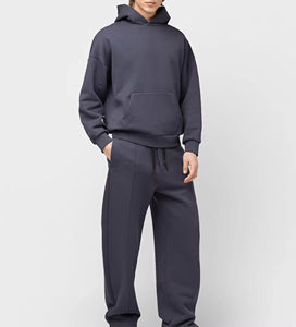 Meilleure qualité sur mesure hommes Streetwear survêtement à capuche couleur unie 100% coton polaire tissu personnalisé marque faite au Pakistan - Product Image 2