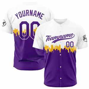 Maillot de baseball et de softball personnalisé, tissu respirant, séchage rapide, grande taille, impression numérique, personnalisé pour le sport - Product Image 1
