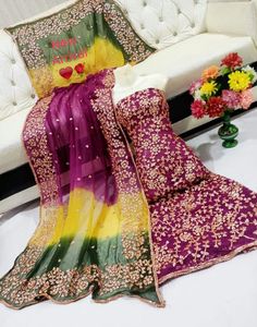 Fresh Arrival Acrylic <b>Gota</b> Work Salwar Kameez Ensemble with Sequins and Lace Thread Detailing for Party Wear and Family Events - Product Image 4