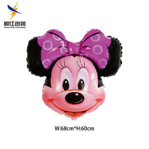 ミッキー・ミニーマウス型バルーン ハッピーバースデー パーティーデコレーション ミニヘッド風船 - Product Image 3
