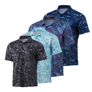 เสื้อโปโลผ้าเจอร์ซีย์สำหรับใส่ตกปลาเสื้อโปโลขนาดใหญ่พิเศษดีไซน์แบบซับลิเมชัน - Product Image 2