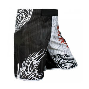 Short MMA imprimé au design personnalisé, court combat/entraînement extensible dans les deux sens fabriqué par le Pakistan pour la vente en ligne - Product Image 3