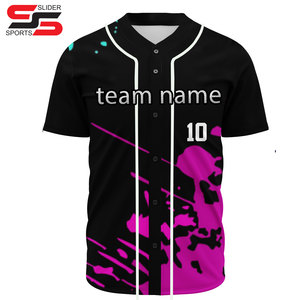 Maillots de baseball unisexes de haute qualité, sublimation personnalisée, vêtements de sport respirants avec broderie, uniformes de grande taille, vente en gros - Product Image 1