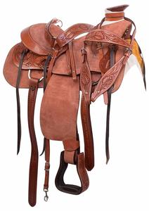 Selle anglaise personnalisable 100% en cuir véritable Western Show Horse Equestrian Rough Tack Différents styles Tailles Couleurs Prix bas - Product Image 6