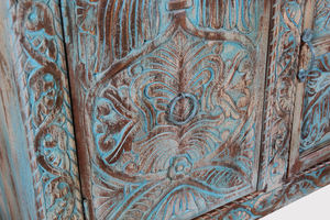 Antique Premium Quality Solid Wood Damchiya <b>Sideboard</b> Modern Traditional Design for Dining Home Bar Living Room <b>Kitchen</b> Handmade - Product Image 3