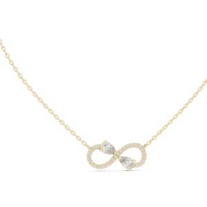 jewels 18k Personalized <b>Initial</b> Infinity <b>Necklace</b> for Women - Product Image 6