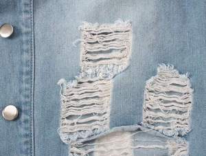 Conjunto de Chaqueta sin Mangas de Mezclilla de Algodón para Mujer, Estilo Casual, para Primavera/Verano, Color Sólido, con Bolsillos - Product Image 3