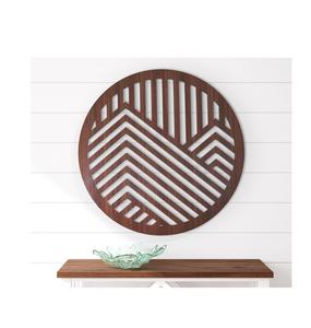 <b>Wood</b> Wall Art Mountains Circle Geometric <b>Wood</b> <b>Decor</b> - Product Image 1