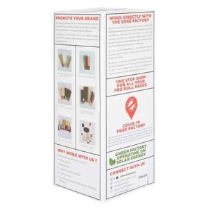 Tubos de papel de cáñamo de madera biodegradables preenrollados de 109mm en blanco francés, caja de tamaño King de 800 cuentas, logotipo de sello personalizado, Impresión de Desaparición - Product Image 5