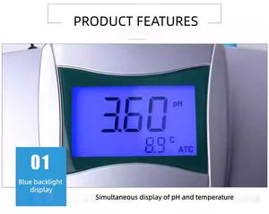 पीएच और सेक मीटर पानी भोजन-<span class=keywords><strong>ph</strong></span>-मीटर और चालकता मीटर उच्च परिशुद्धता <span class=keywords><strong>ph</strong></span> मीटर - Product Image 2