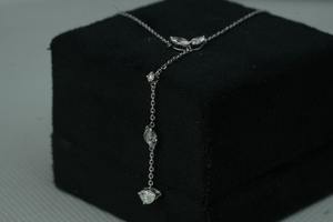 Collier en plaqué or avec diamants taillés marquise pour femmes cultivées en laboratoire pour mariage et anniversaire - Product Image 6