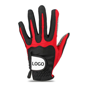 Guantes de golf con diseño de logotipo personalizado unisex piel de oveja con material suave transpirable para hombre y mujer estilo OEM para uso deportivo - Product Image 3