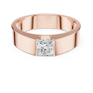 Bague pierre de naissance personnalisée 14K pour homme - Product Image 2