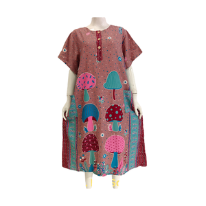 ชุดเดรสผ้าเรยอนนุ่มระบายอากาศได้ดีดีไซน์ใหม่ชุดเดรสผู้หญิงใส่ทุกวัน - Product Image 1