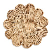 Set de table rond en rotin naturel festonné, écologique, rustique chic, décoratif neutre, pour bureau, café, salle à manger, fête, à prix abordable