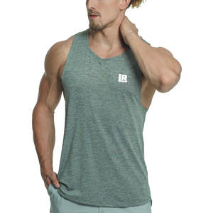 Vente en gros Débardeur de gym léger pour hommes, vêtements de musculation avec impression de logo personnalisé - Product Image 3