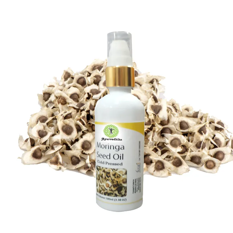 Hochwertiges natürliches Moringa öl mit reiner ätherischer Öl flüssigkeit aus 100% therapeuti scher Qualität, frei von Bio für Haaröl