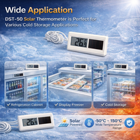Thermomètre solaire numérique DST-50, thermomètre LCD, haute précision, mini thermomètre industriel
