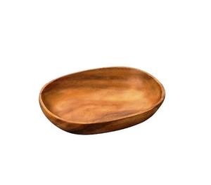 Plato de Servir de Madera Maciza Irregular Pulida Brillante, 100 Piezas, Duradero para Uso en el Hogar, Restaurantes y Hoteles - Product Image 1