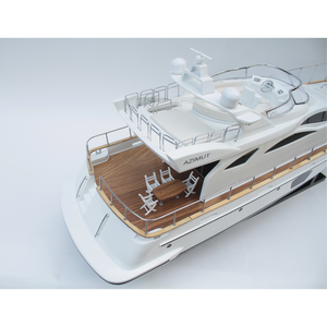 โมเดลเรือเร็วไม้คุณภาพสูง AZIMUT 40 เรือยอชท์สมัยใหม่สำหรับตกแต่ง ผลิตด้วยมือโดยบริษัท GIA NHIEN CO. LTD รุ่น SB0079P-60 ขนาด 62x17x26/36 ซม. - Product Image 6