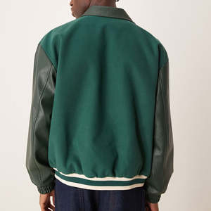 Nouvelle Veste Universitaire Unisexe Hiver Design Personnalisé Laine Imperméable Coupe-Vent Respirante Écologique Logo Avant Style Urbain - Product Image 3