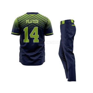 Diseño de logotipo personalizado Ropa de béisbol y softbol Conjunto de uniforme transpirable ligero y cómodo con precio competitivo - Product Image 3