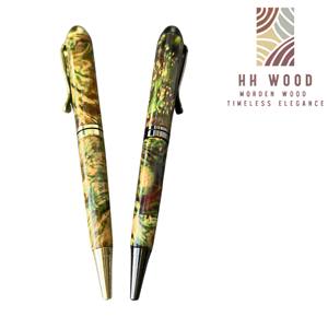 Bolígrafo ejecutivo de Aguamarina de lujo hecho a mano, 0,7mm de ancho de escritura, Burl, madera estabilizada, colección de regalos ejecutivos - Product Image 6