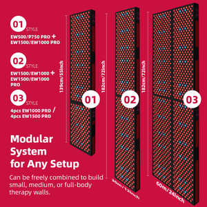 Panel de Terapia de Luz Roja SunPlus de 8 Longitudes de Onda, Luz Roja e Infrarroja Cercana para la Salud de la Piel, Recuperación Muscular y Corporal, Panel LED de Terapia de Luz Roja para Cuerpo Completo - Product Image 4