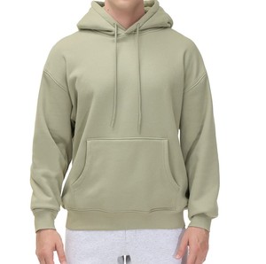 Sweats à capuche pour hommes Logo personnalisé Basics respirant en coton de couleur unie de grande taille Sweat à capuche d'hiver en polaire de qualité supérieure à quantité minimale de commande bas - Product Image 6