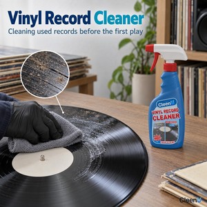Soluzione per la Pulizia dei Dischi 120ml Senza Alcool, Kit per la Pulizia di Vinili con Panno in Microfibra per LP EP Singoli, Etichetta Privata OEM - Product Image 2
