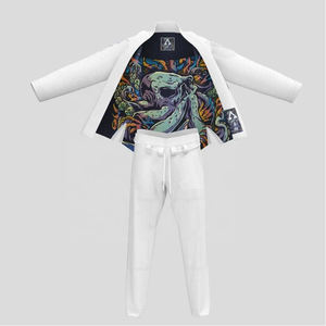 Uniforme de Jiu Jitsu Gi brasileño personalizable-Pantalones cortos de artes marciales MMA transpirables - Product Image 4