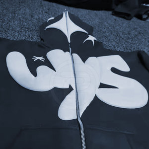 Sweat à capuche pour homme avec impression personnalisée en couleur, tissu en coton/polyester doux à séchage rapide, motif uni, vêtements d'hiver confortables - Product Image 2