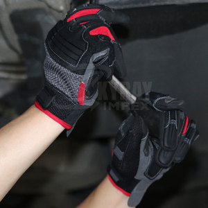 High Performance Full <b>Finger</b> Leather <b>Gloves</b> Anti-Cut Safety Mechanic <b>Gloves</b> at an Price - Product Image 6