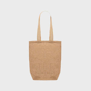 <b>Medium</b> Natural Unlined Jute Tote <b>Bag</b> Base Gusset Eco-Friendly Linen Screen-Printed Pattern for Daily Use Food Advertising <b>Gift</b> - Product Image 1