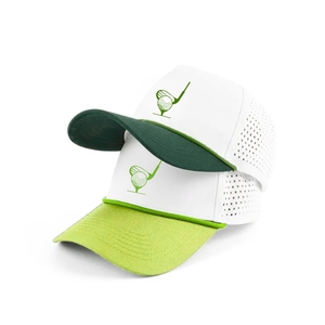 Fábrica de Ropa de Golf, Gorras de Golf de Dos Tonos con Cordón, Impresión Digital Personalizada con Logotipo, Gorras Deportivas Estructuradas de 5 Paneles, Injae Vina Golf Vietnam - Product Image 3