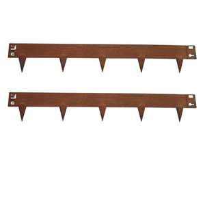 Sunsbuild Luxury High Performance Corten Steel Garden Edging Easy Install Rectangle Grass Stone Border Durable - Product Image 2