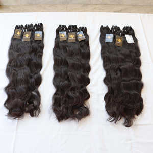 Venta al por mayor 100% Natural cutícula alineada crudo sin procesar templo indio extensiones de cabello humano suelta onda profunda por los vendedores - Product Image 2