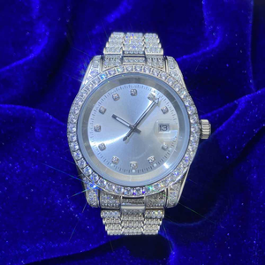 2024 nouveauté Vvs Igi certifié Hip Hop pleine Moissanite diamant haute qualité luxe mécanique montre personnaliser boîtier marque - Product Image 1