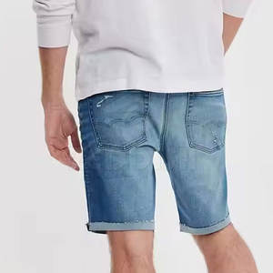 Pantalones cortos vaqueros de cintura media deportivos para adultos con diseño personalizado recién llegados al por mayor pantalones cortos con patrón sólido de etiqueta privada para hombres servicio OEM - Product Image 5