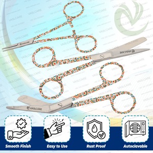 Vaslcare Premium Lot de 3 ciseaux design élégant, source d'alimentation manuelle, pince hémostatique, poignée imprimée, instruments chirurgicaux - Product Image 4