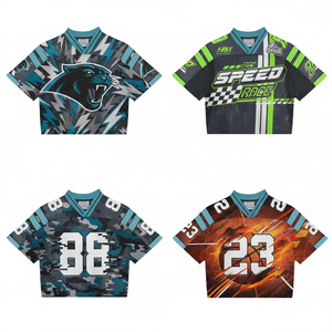 Haut de baseball loup surdimensionné personnalisé bleu 3D Sublimation à séchage rapide fabricant de vêtements de sport uniformes pour hommes - Product Image 1