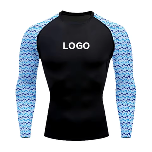 เสื้อแรชการ์ดกันแดด คุณภาพสูง ราคาโรงงาน ขายดี รับผลิตตามแบบ ระบายอากาศได้ดี แขนสั้น สำหรับผู้ชาย เล่นเซิร์ฟ ดีไซน์ใหม่ - Product Image 3